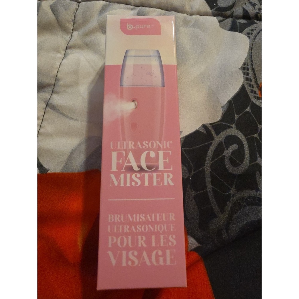 b.pure Ultrasonic Face Mister, Glow on the Go, Instant Dewy Skin,‎ Pink